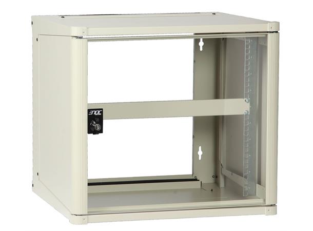 Enoc väggskåp 565x465x510 10HE glasdörr 